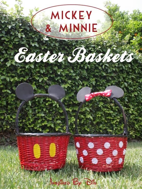 Mickey and Minnie Style Baskets