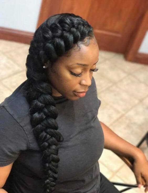 An Elegant and Easy Side Goddess Braid