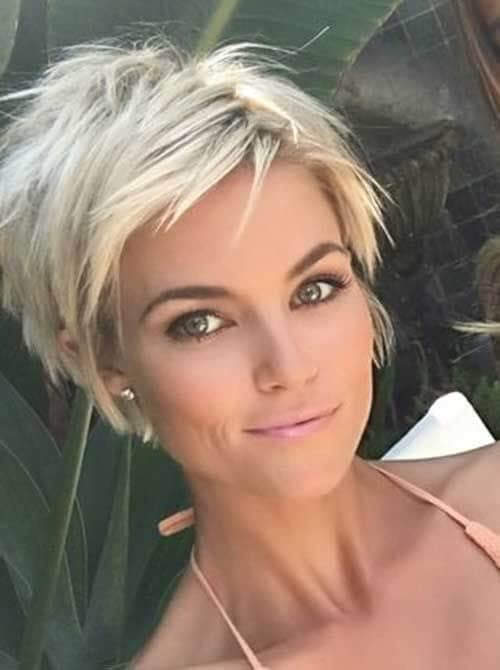 Cute Messy Platinum Pixie Cut