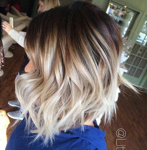 Bold Ombre Balayage Textured Hairstyle