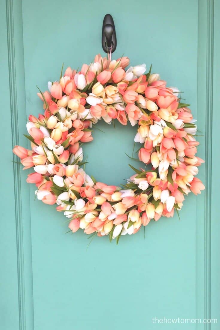 Wreath of Rosen, Blushing Tulips