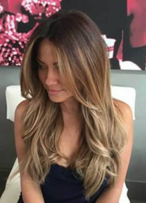 Boho Chic Layered Ombre Waves Layered Hairstyles