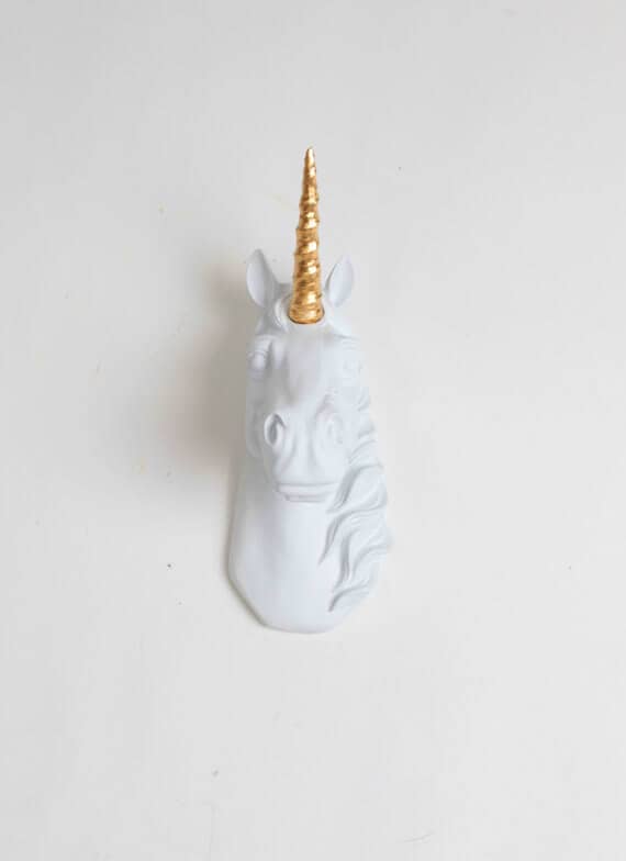 Mini Unicorn Head Wall Sculpture
