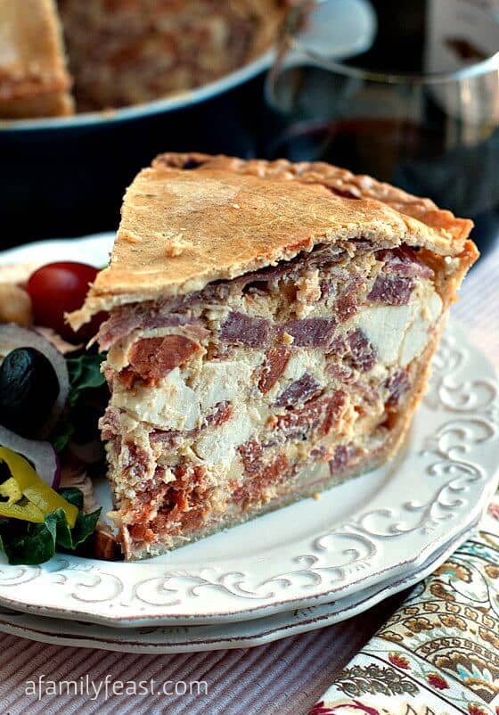 Ham and Egg Crusted Quiche