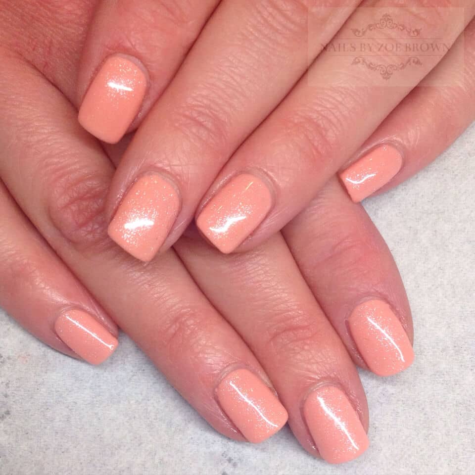 Pretty in Peach Shimmery Polish