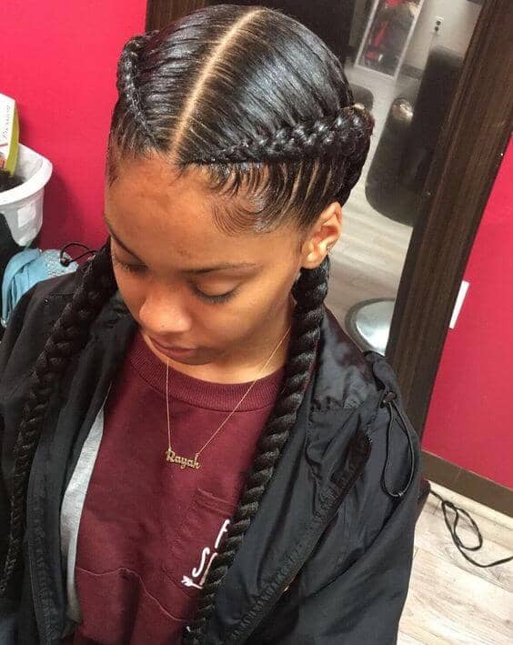 50 Natural And Beautiful Goddess Braids To Bless Ethnic Hair In 2020