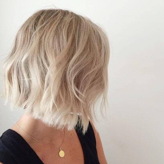 Cute Hair Color and Tousled Bob Blonde Hair