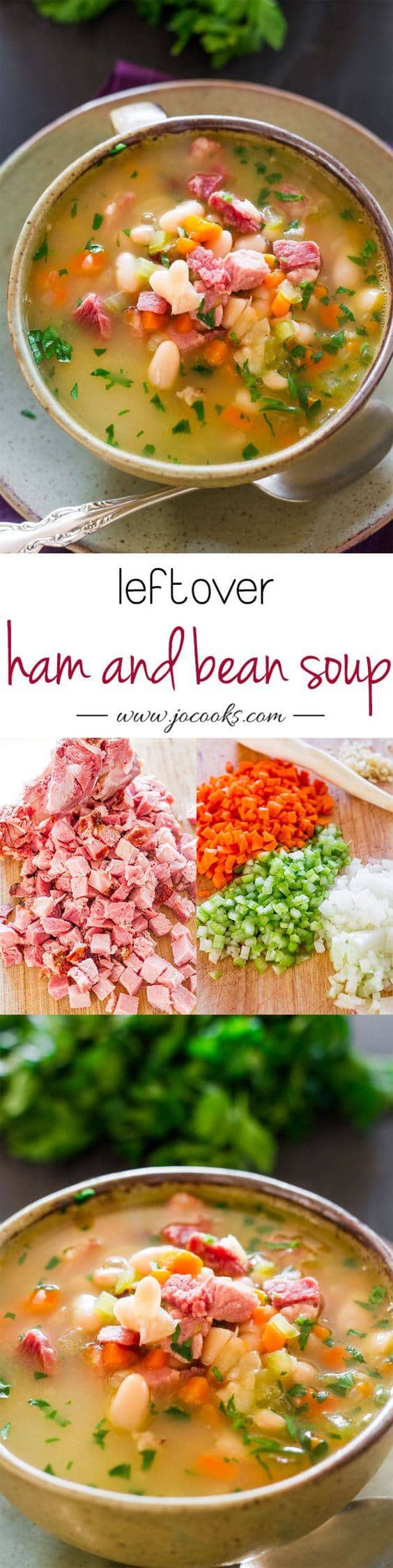 Use Leftovers Wisely with Ham and Bean Soup