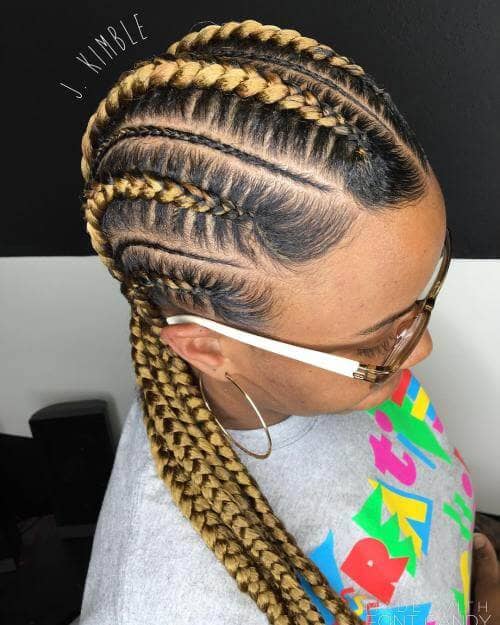 Blonde Goddess Braids for a Playful Look