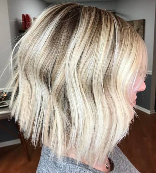 Modern Wavy Flatironed Bob Cut