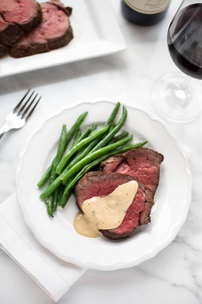 Beef Tenderloin Roast with Green Beans