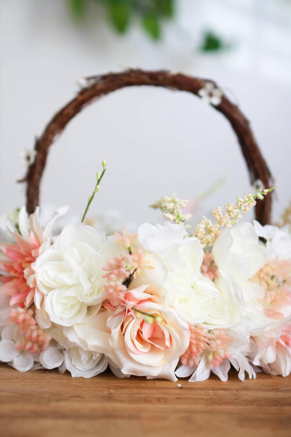 Bountiful Silk Flowers on a Basket
