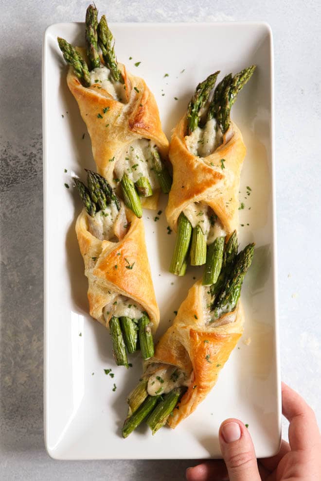 Delicious Puff Pastry Wrapped Asparagus