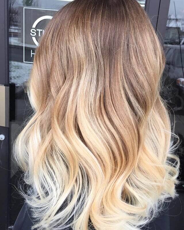 Gradient Balayage Blonde Highlights