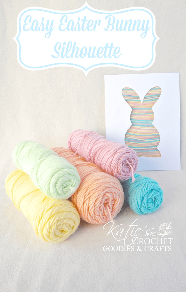 Cute Easter Bunny Yarn Silhouette