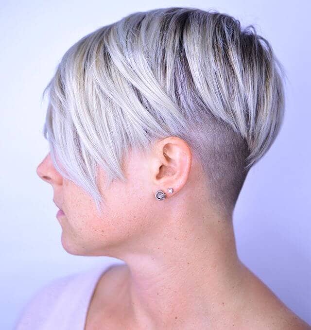 Edgy Cut with Silvery Blonde