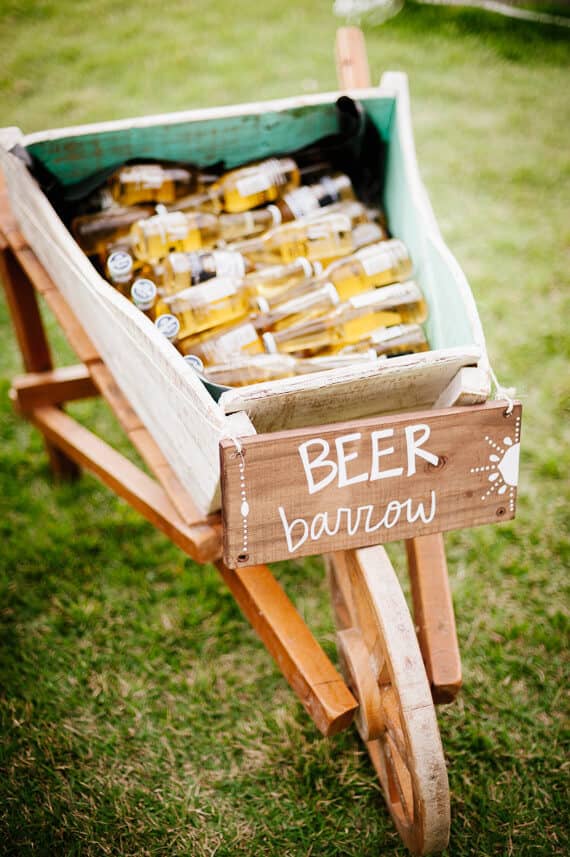 Clever Hand-lettered Beer Bucket 