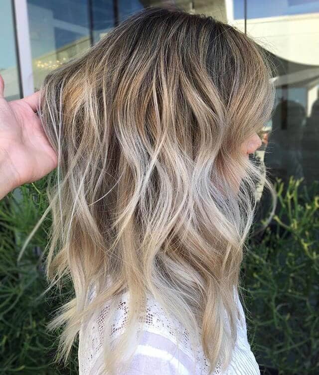 Long Tousled Beach Blonde Waves