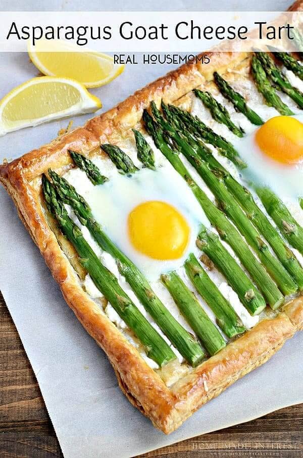 Impressive Asparagus Goat Cheese Tart