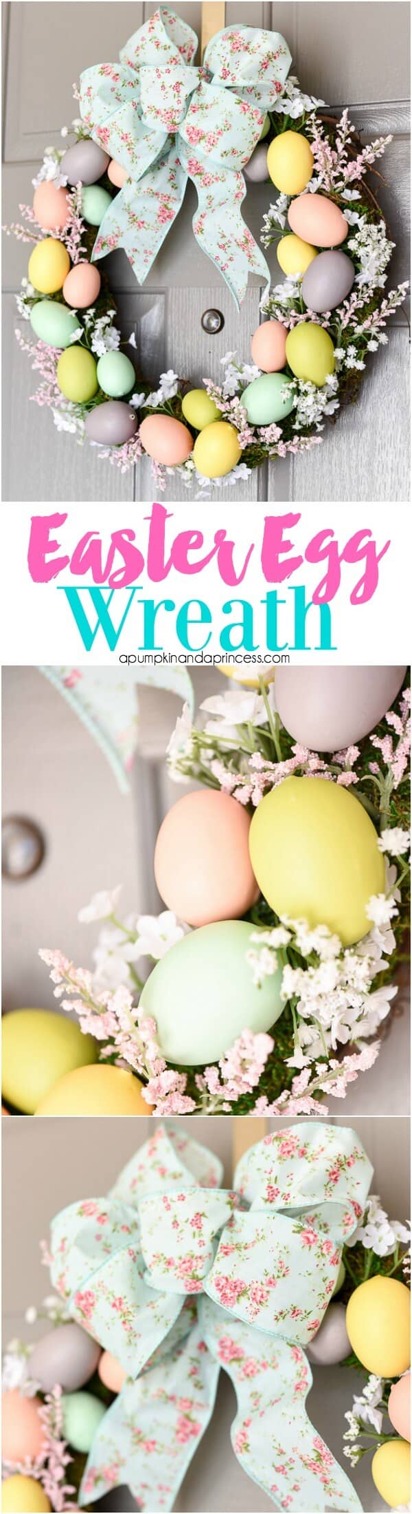 Colorful Easter Egg Decorations Wreath