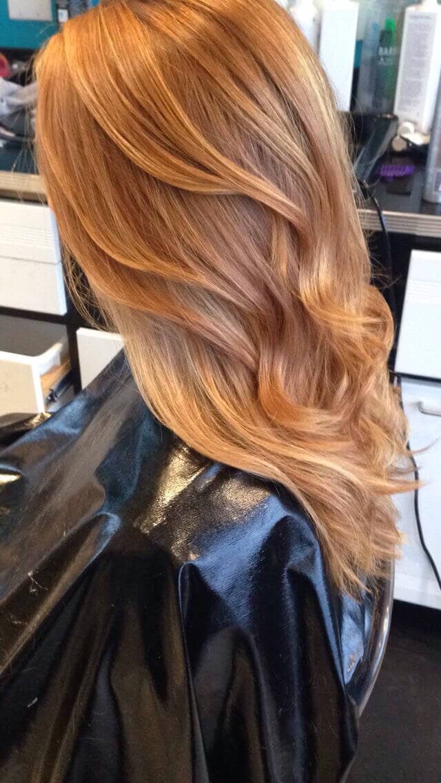 Honey Toned Strawberry Blonde Color Strawberry Blonde