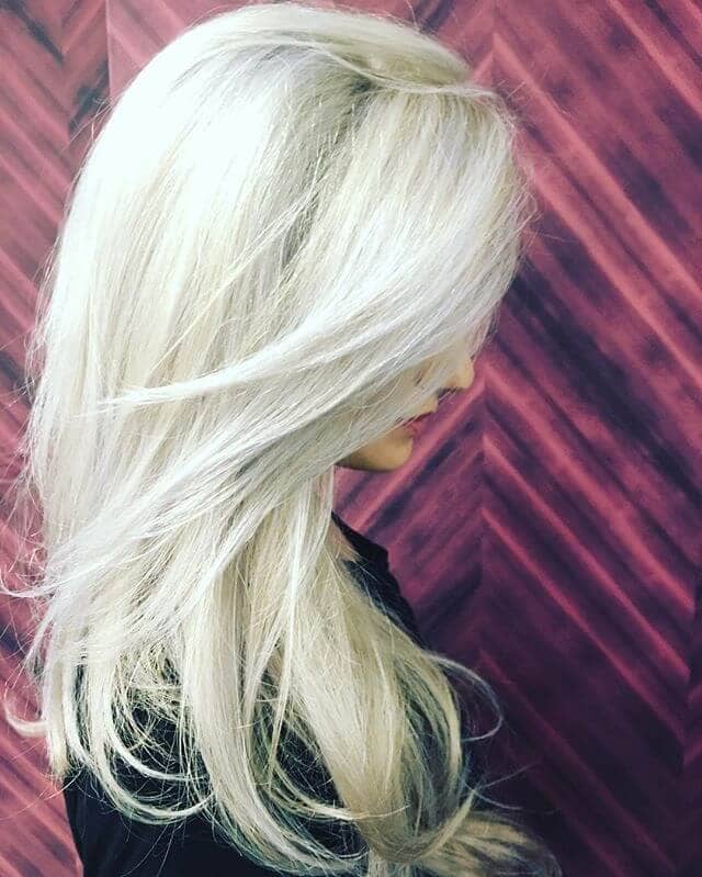 Bright Blonde with Framing Layers