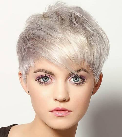 The All Blonde Cute Hairstyles for Girls Layered Pixie