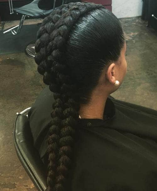 50 Natural And Beautiful Goddess Braids To Bless Ethnic Hair In 2020