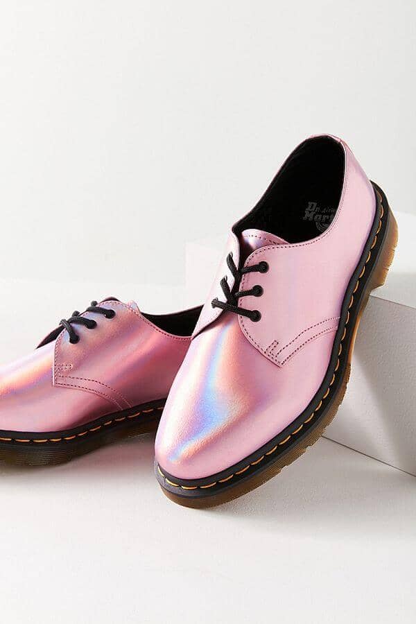 Dr. Martens 1461 Iced Metallic Mallow Pink Oxford