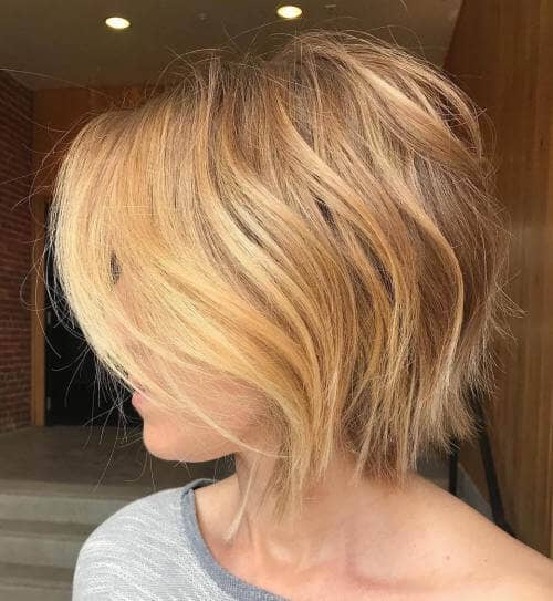 Honey Short Blonde Golden Blonde Layered Bob