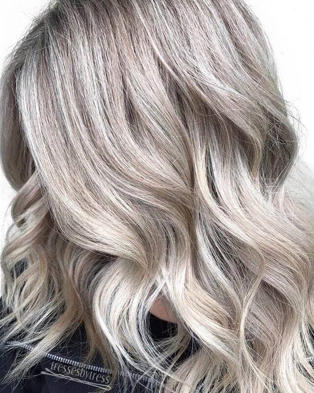 Darker Platinum with Golden Undertones