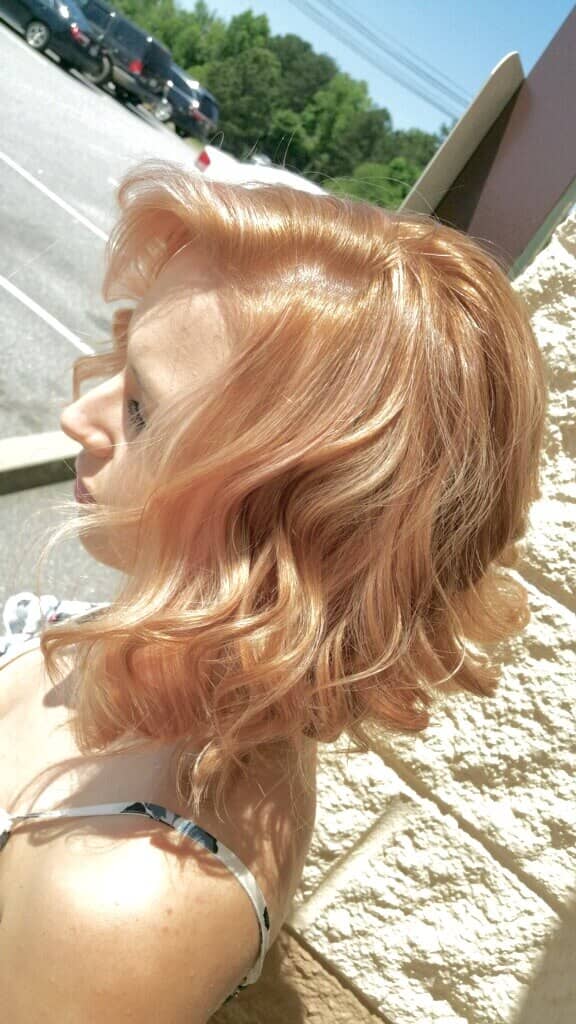 Frozen Strawberry Blonde Hair Color