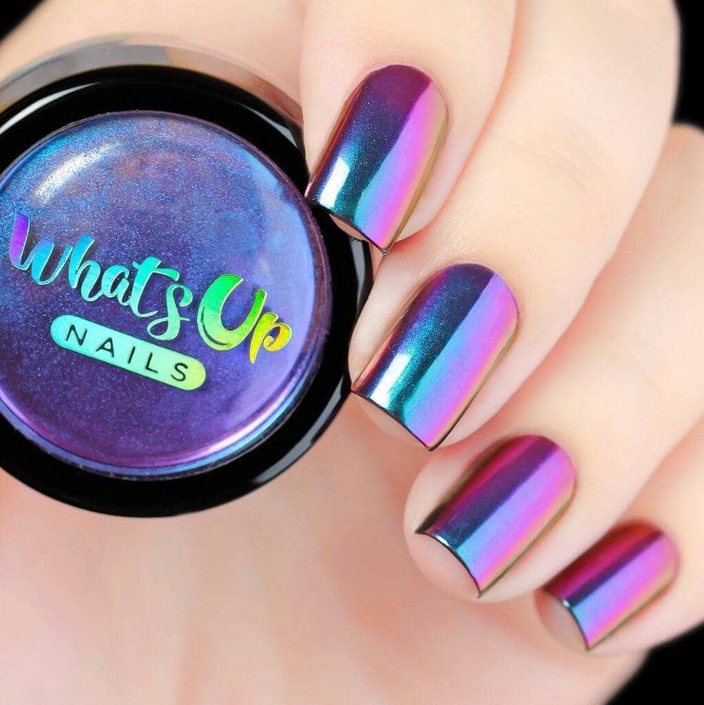 Gorgeous Galaxy Holographic Nails Nail Designs