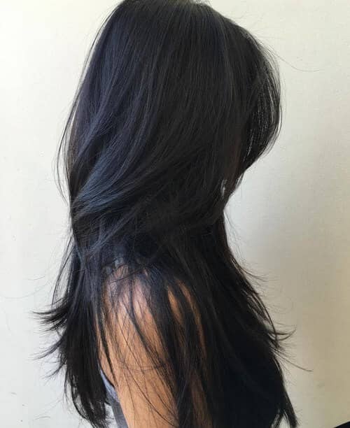 Long Ultra-Straight Layered Hair