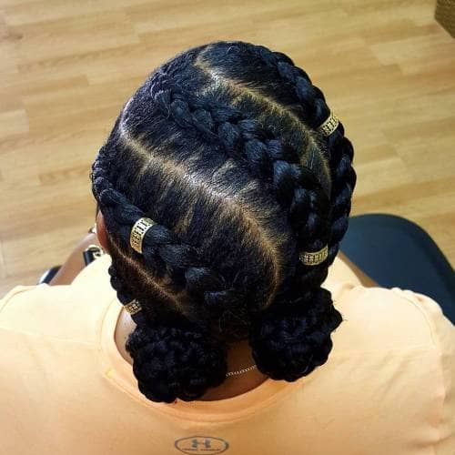 50 Natural And Beautiful Goddess Braids To Bless Ethnic Hair