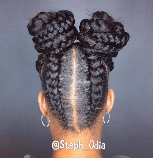 50 Natural And Beautiful Goddess Braids To Bless Ethnic Hair