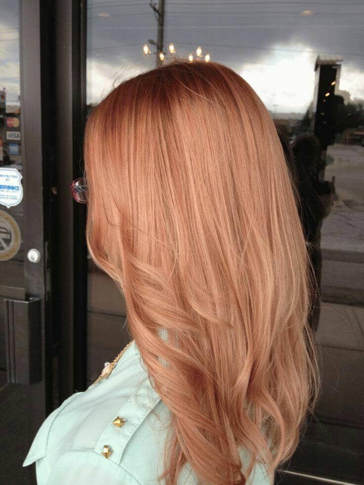 Strawberry Blonde Soft, Touchable, Light Strawberry Pink Locks Hair with Strawberry Blonde Highlights