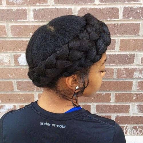 Sophisticated Crown Goddess Braids