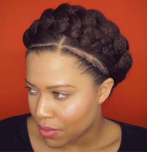 A Crown Braid with an Accentuating Headband Braid