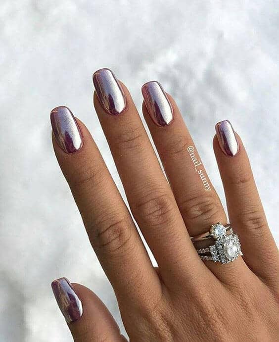 Best Metallic Artificial Acrylic Nail Ideas