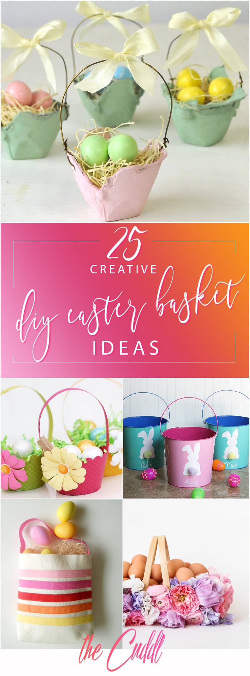 25 Creative DIY Easter Basket Ideas that Can Be Done in One Afternoon