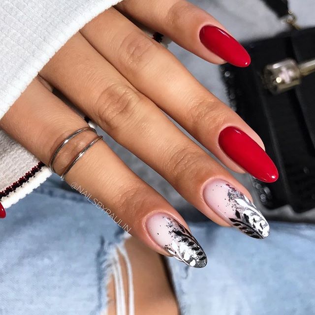 Oval Shaped Vintage Combination Nails