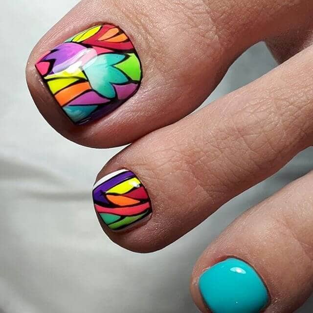 Intricate Stained Glass Nail Art Designs