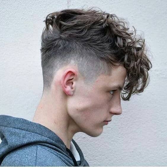 Curly Undercut with an Added Fringe