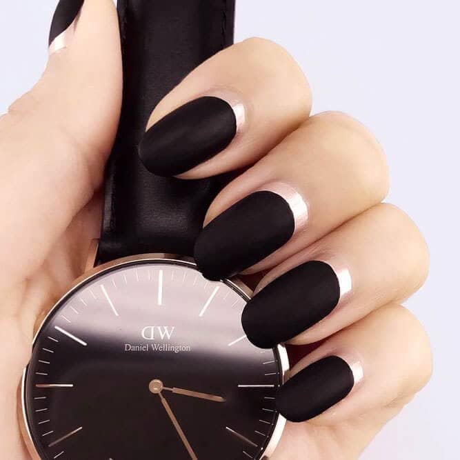 50 Dramatic Black Acrylic Nail Designs To Keep Your Style On