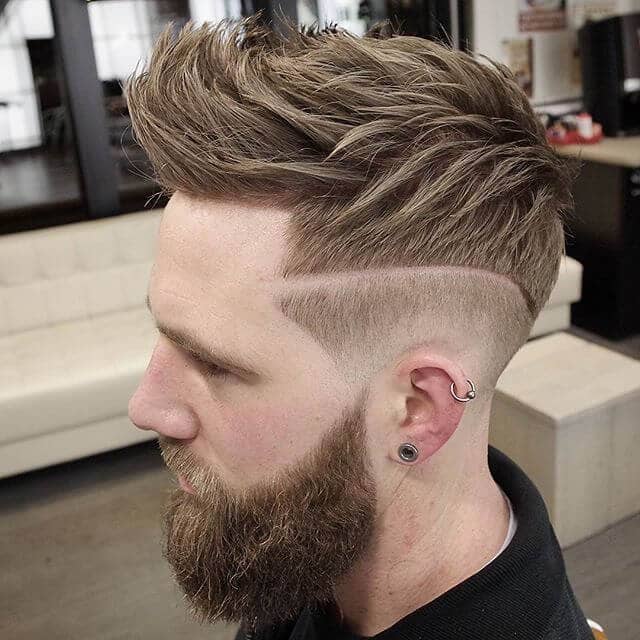 A Textured Undercut with a Contrast Design