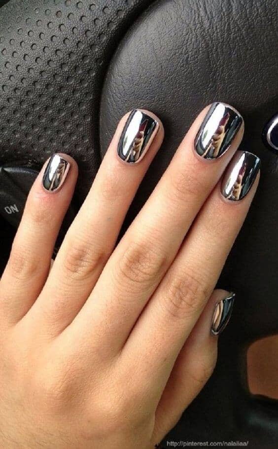 50 Eye Catching Chrome Nails To Revolutionize Your Nail Game