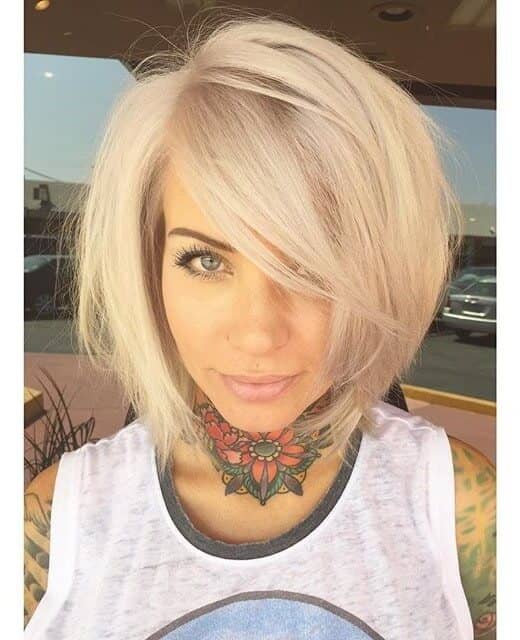 Pale Pink Bob for a Fresh Look
