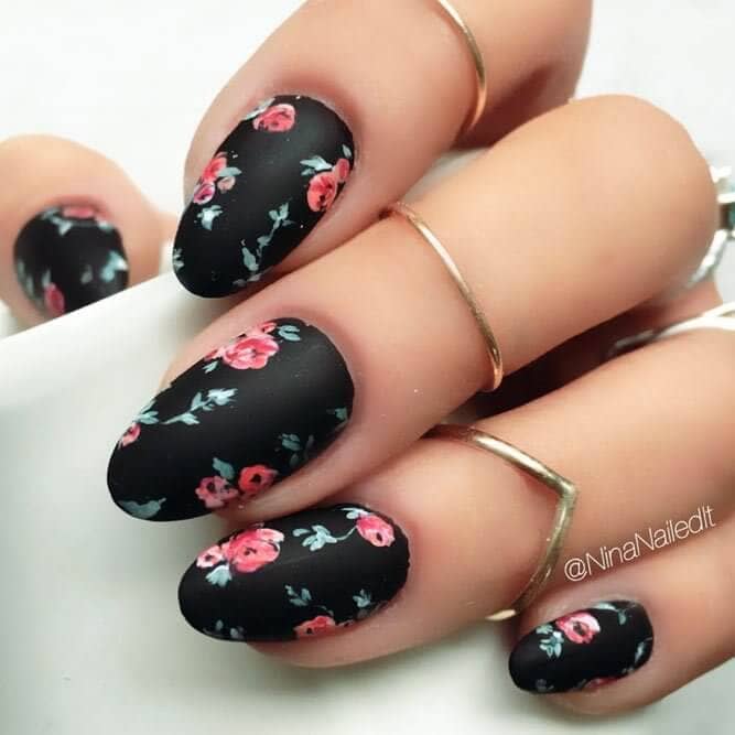 50 Dramatic Black Acrylic Nail Designs To Keep Your Style On Point