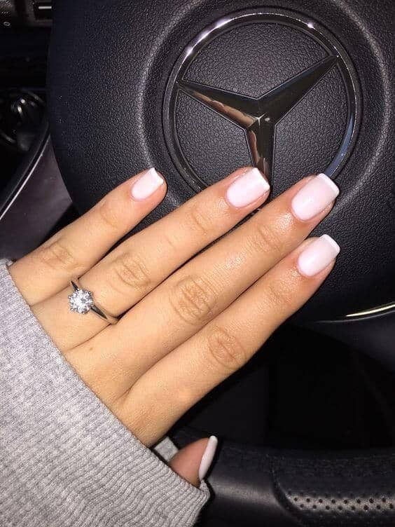Gorgeous Pale Pink Mallow Nails